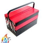 جعبه ابزار فلزی 30 سانت سه طبقه کاوه KAVEH